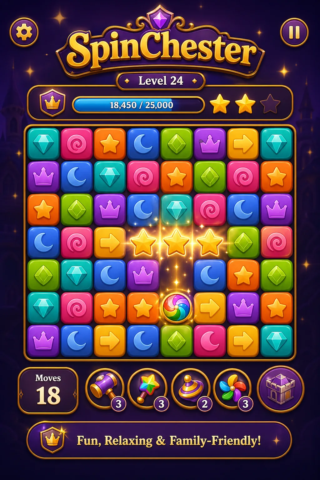 SpinChester gameplay screen